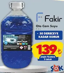 FAKİR OTO CAM SUYU 5 L